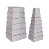Set of decorative boxes Versa Pink Cardboard Flowers (15 Pieces)