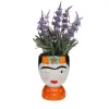 Vase Versa Ceramic Escandinavo/Nórdico 14,3 X 25,5 X 18,5 CM Frida Kahlo