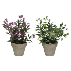 Dekoratīvs Augs Versa Dzelzs Tekstils Plastmasa 11 x 26 cm