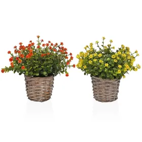 Dekoratīvs Augs Versa Dzelzs Tekstils Plastmasa 16 x 21 cm