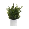 Decorative Plant Versa Iron Textile Plastic 8,5 X 26 CM
