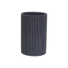 Toothbrush Holder Versa Grey Resin 7,5 x 11,5 x 7,5 cm