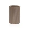 Toothbrush Holder Versa Beige Resin 7,5 x 11,5 x 7,5 cm