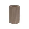 Toothbrush Holder Versa Beige Resin 7,5 x 11,5 x 7,5 cm