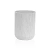 Toothbrush Holder Versa White Resin 8 x 10,5 x 8 cm