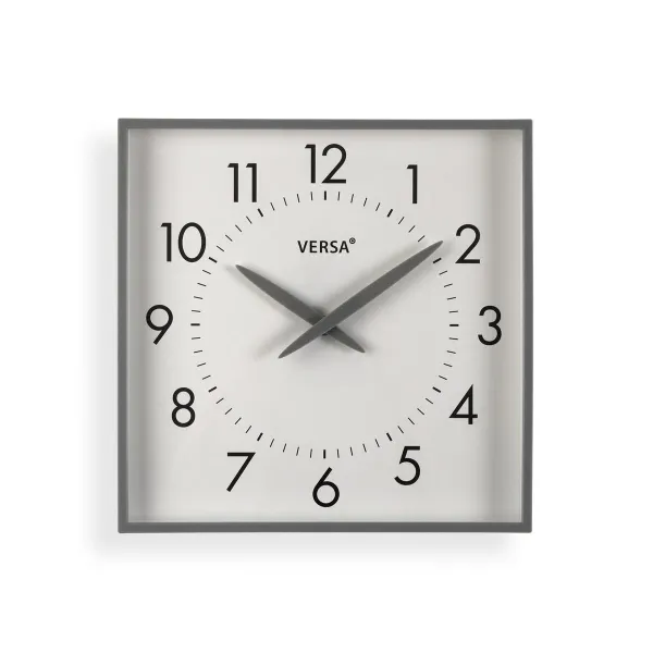 Wall Clock Versa Grey Plastic 4,1 X 28,3 X 28,3 CM