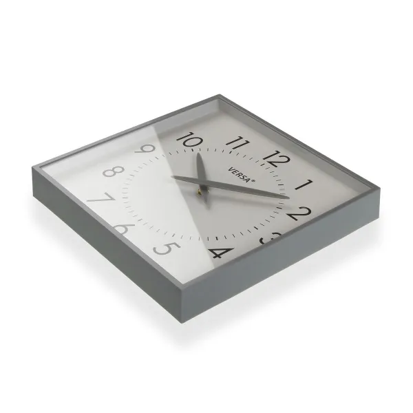 Wall Clock Versa Grey Plastic 4,1 X 28,3 X 28,3 CM