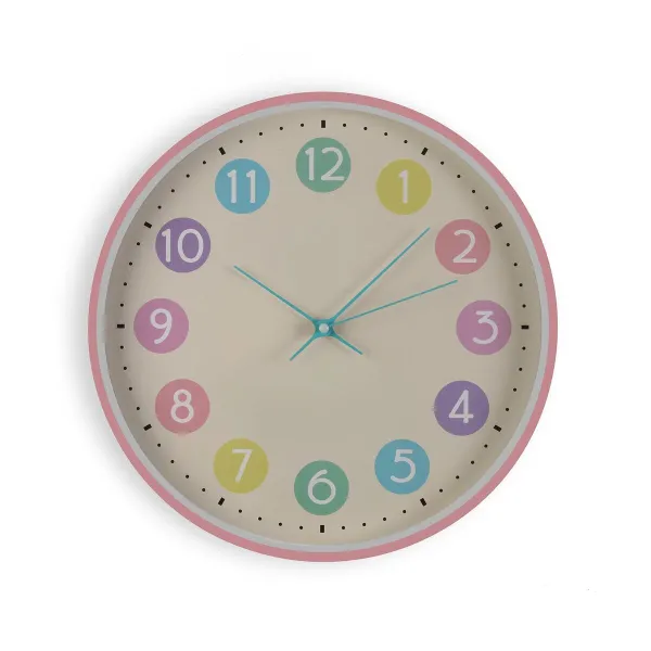 Wall Clock Versa Multicolour Plastic 30 x 30 x 4,5 cm