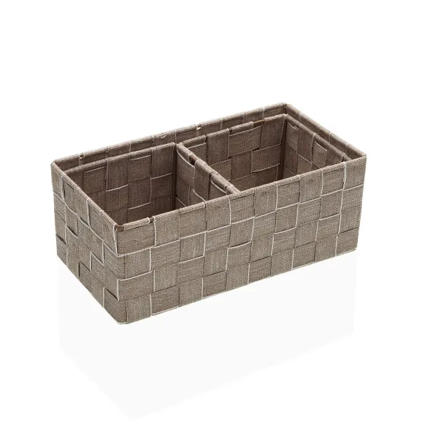 Krepšelio rinkinys Versa Šiaudas polipropileno Kukurūzų pluoštas 14 x 10 x 27 cm