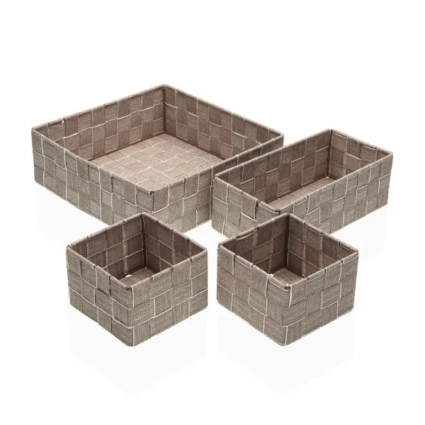 Krepšelio rinkinys Versa Šiaudas polipropileno Kukurūzų pluoštas 26 x 8,5 x 26 cm