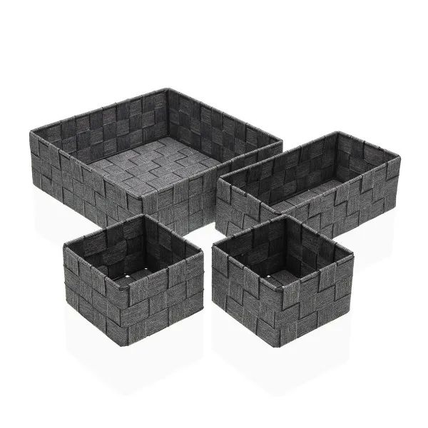Krepšelio rinkinys Versa Šiaudas polipropileno Kukurūzų pluoštas 26 x 8,5 x 26 cm