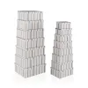 Set of Stackable Organising Boxes Versa Flint Cardboard 15 Pieces