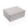 Set of Stackable Organising Boxes Versa Cardboard Flowers 15 Pieces