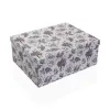 Set of Stackable Organising Boxes Versa Cardboard Lavendar 10 Pieces