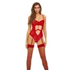 Leotard Bombshell Boudoir Red L