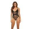 Leotard Bombshell Boudoir Black L