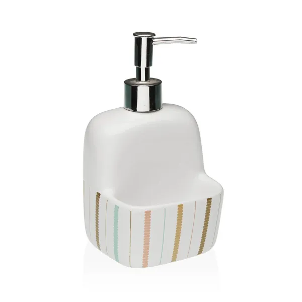 Soap Dispenser Versa Flint Ceramic 9,4 x 17,8 x 10,5 cm