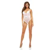 Leotard Bombshell Boudoir White L