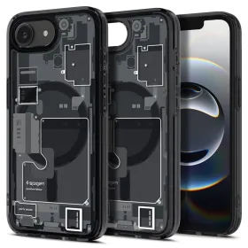 Spigen Ultra Hybrid Mag MagSafe - Case for iPhone 17e / 16e (Zero One Black)