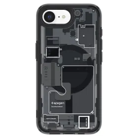 Spigen Ultra Hybrid Mag MagSafe - Case for iPhone 17e / 16e (Zero One Black)