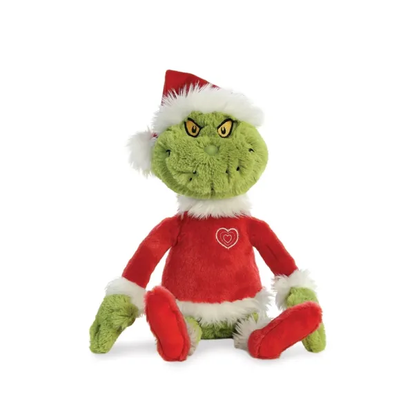 Grinch - Plush toy / cuddly Grinch in Santa Claus outfit 43 cm Eco-Friendly