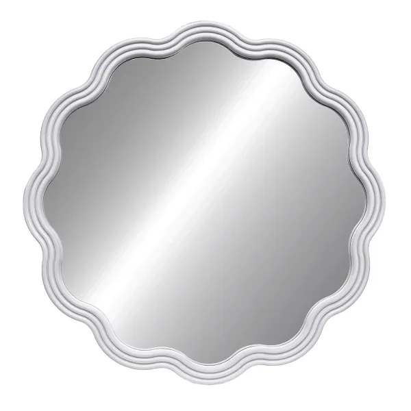 Wall mirror Versa White 3 x 60 x 60 cm