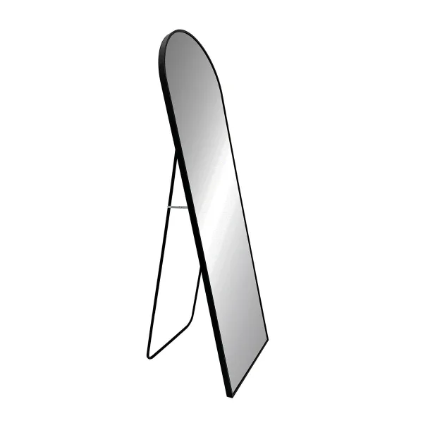 Free standing mirror Versa Black Crystal 2,5 X 150 X 40 CM