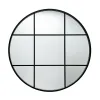 Wall mirror Versa Black 3 x 80 x 80 cm