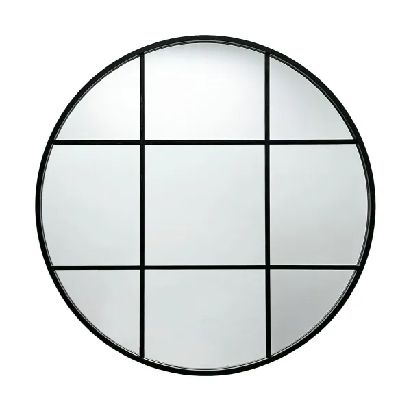 Seinäpeili Versa Musta 3 x 80 x 80 cm