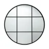 Wall mirror Versa Black 3 x 80 x 80 cm