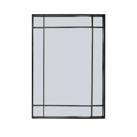 Sieninis veidrodis Versa Juoda 2,9 X 76 X 53 CM