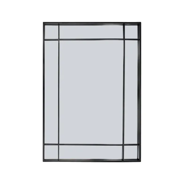 Seinäpeili Versa Musta 2,9 X 76 X 53 CM