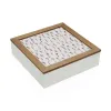 Jewelry box Versa BLUME MDF Wood 24 x 7 x 24 cm
