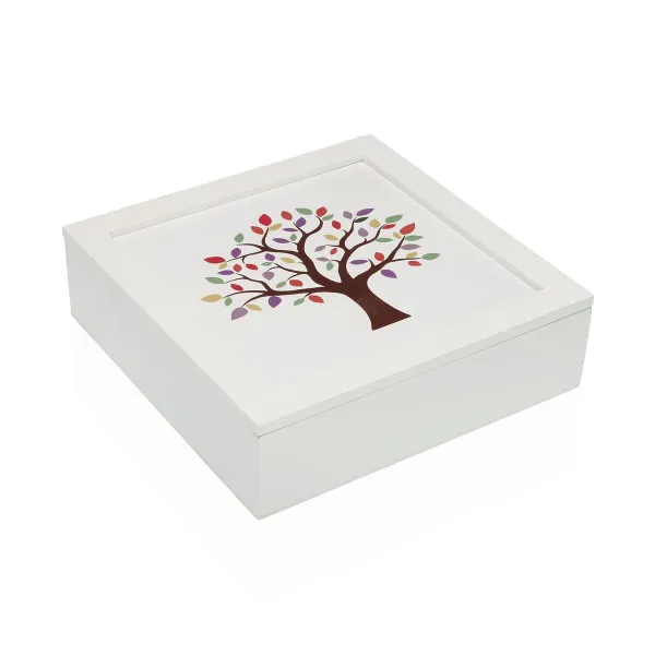 Шкатулка Versa TREE Деревянный MDF 24 x 7 x 24 cm