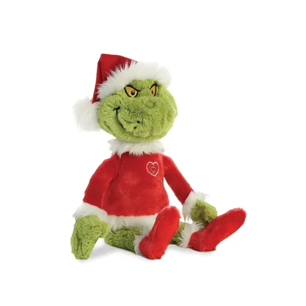 Grinch - Plush toy / cuddly Grinch in Santa Claus outfit 43 cm Eco-Friendly