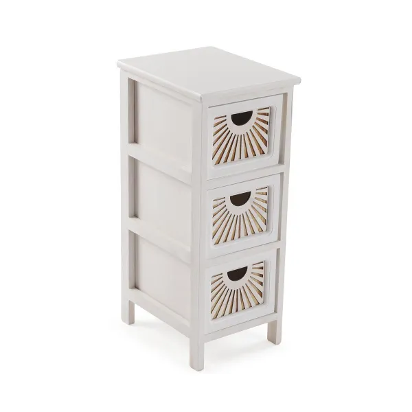 Тумба с ящиками Versa Adda Белый 32 x 63 x 26 cm