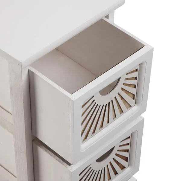 Chest of drawers Versa Adda White 32 x 81 x 26 cm