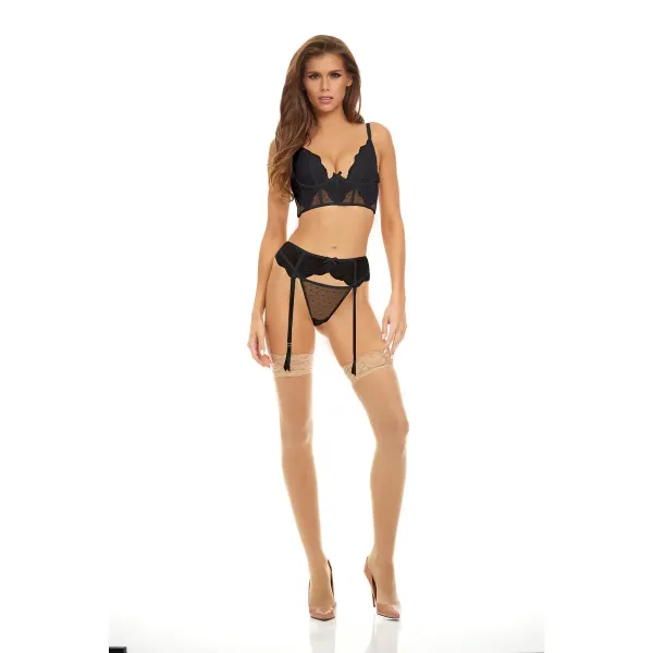 Underwear Set Bombshell Boudoir Black (L)