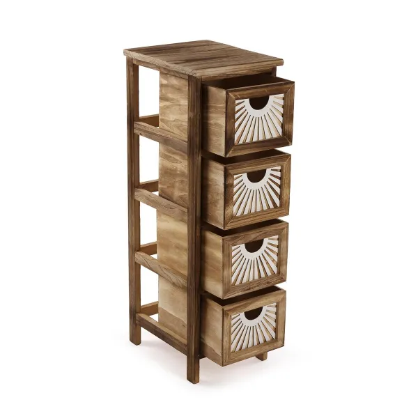 Тумба с ящиками Versa Adda Коричневый 32 x 81 x 26 cm