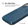 Speck Presidio2 Grip MagSafe - iPhone 17 Case (Deep Sea/Silver Metallic)