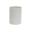 Toothbrush Holder Versa White Resin 6,9 x 10,2 x 6,9 cm