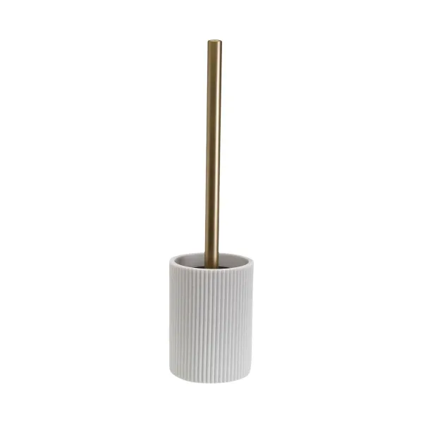 Toilet Brush Versa White Resin Steel 9,4 x 37 x 9,4 cm