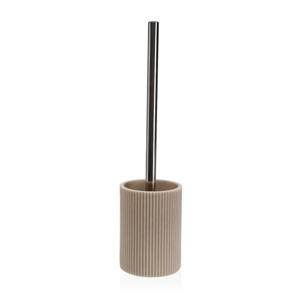 Toilet Brush Versa Beige Resin Steel 9,4 x 37 x 9,4 cm