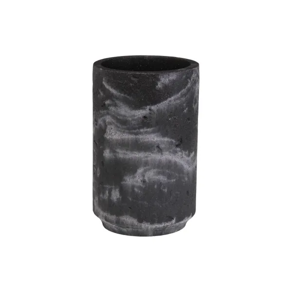 Держатель для зубной щетки Versa Чёрный Смола 6,9 x 10,2 x 6,9 cm
