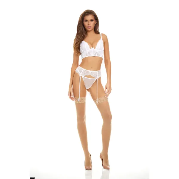 Underwear Set Bombshell Boudoir White (M)