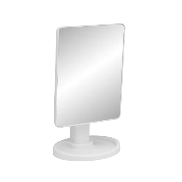 Kylpyhuonepeili LED-valolla Versa Valkoinen polypropeeni Peili 11,9 X 28,5 X 16,9 CM
