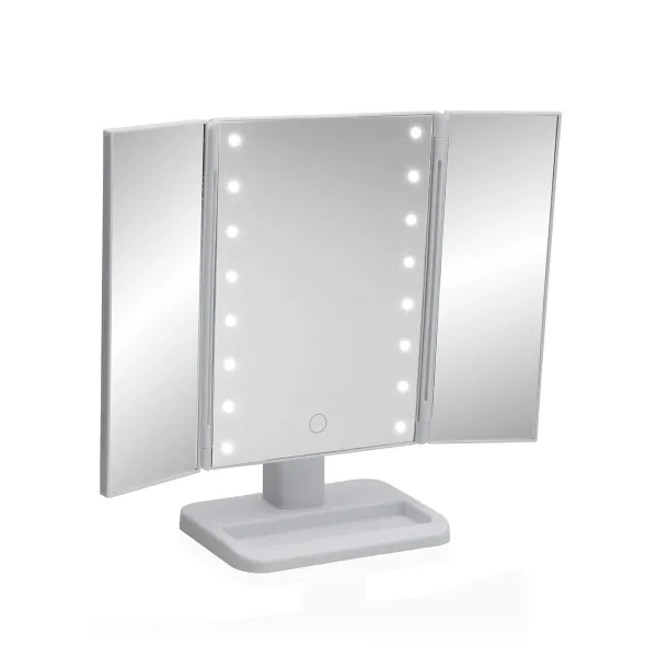 Ванная зеркало с LED светом Versa Белый полипропилен Зеркало 11,6 X 29,5 X 18 CM
