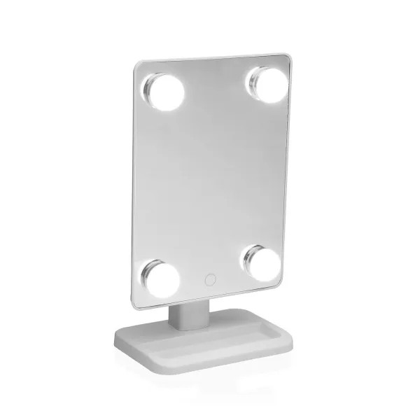 Vonios kambarys su LED šviesa Versa Balta polistirenas Veidrodis 11,5 X 30,8 X 18,5 CM