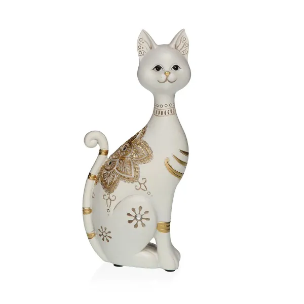 Dekoratyvinė figūrėlė Versa Balta Katė 5,5 X 24 X 10,5 CM