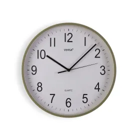 Sienas pulkstenis Versa Zaļš Plastmasa 30 x 30 x 4 cm
